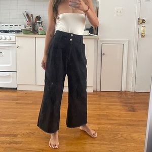 Sweet Wide Leg Cutoff Jean